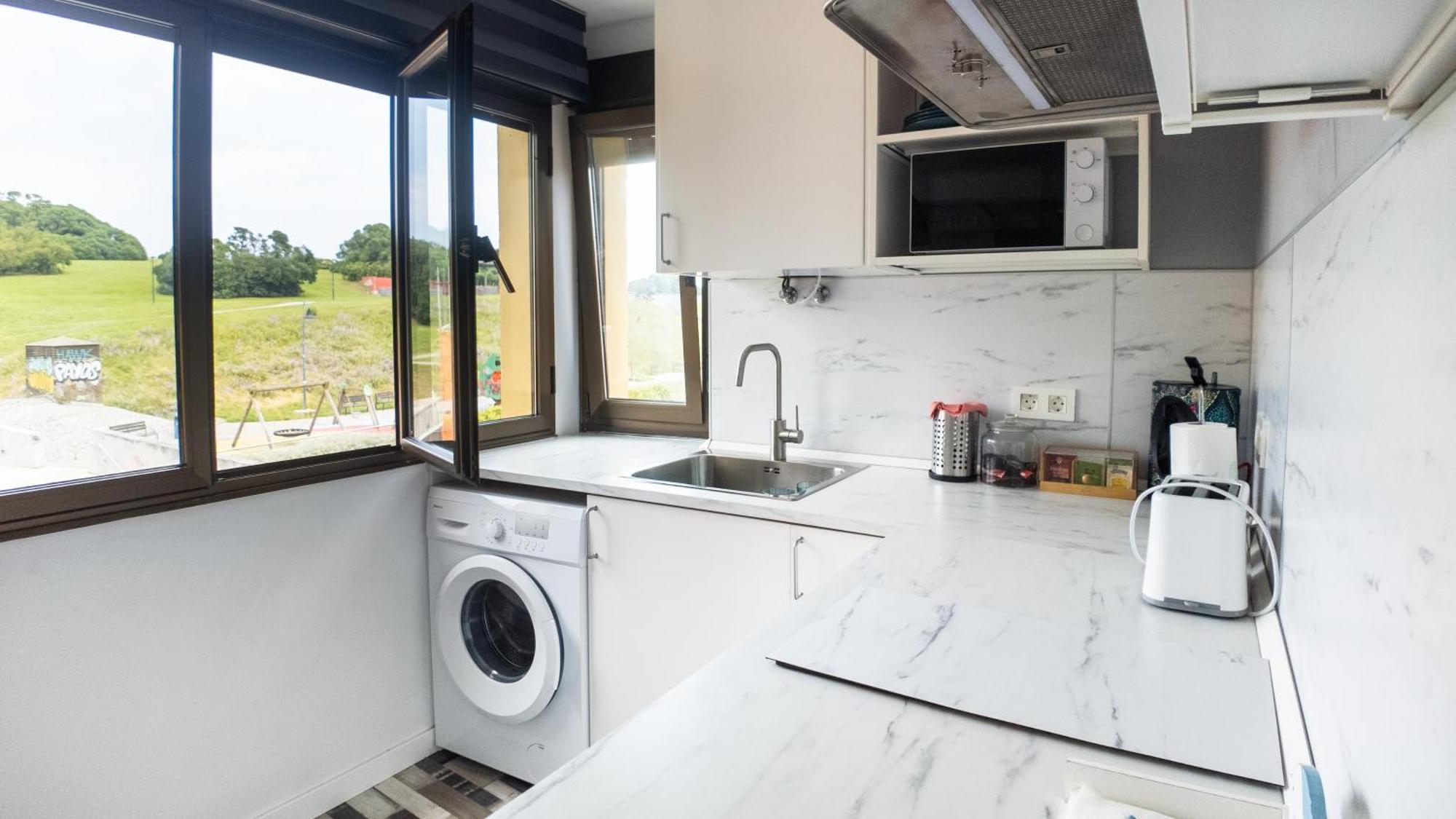 Loft en Gijón - Cimavilla con vistas al cerro Exterior foto