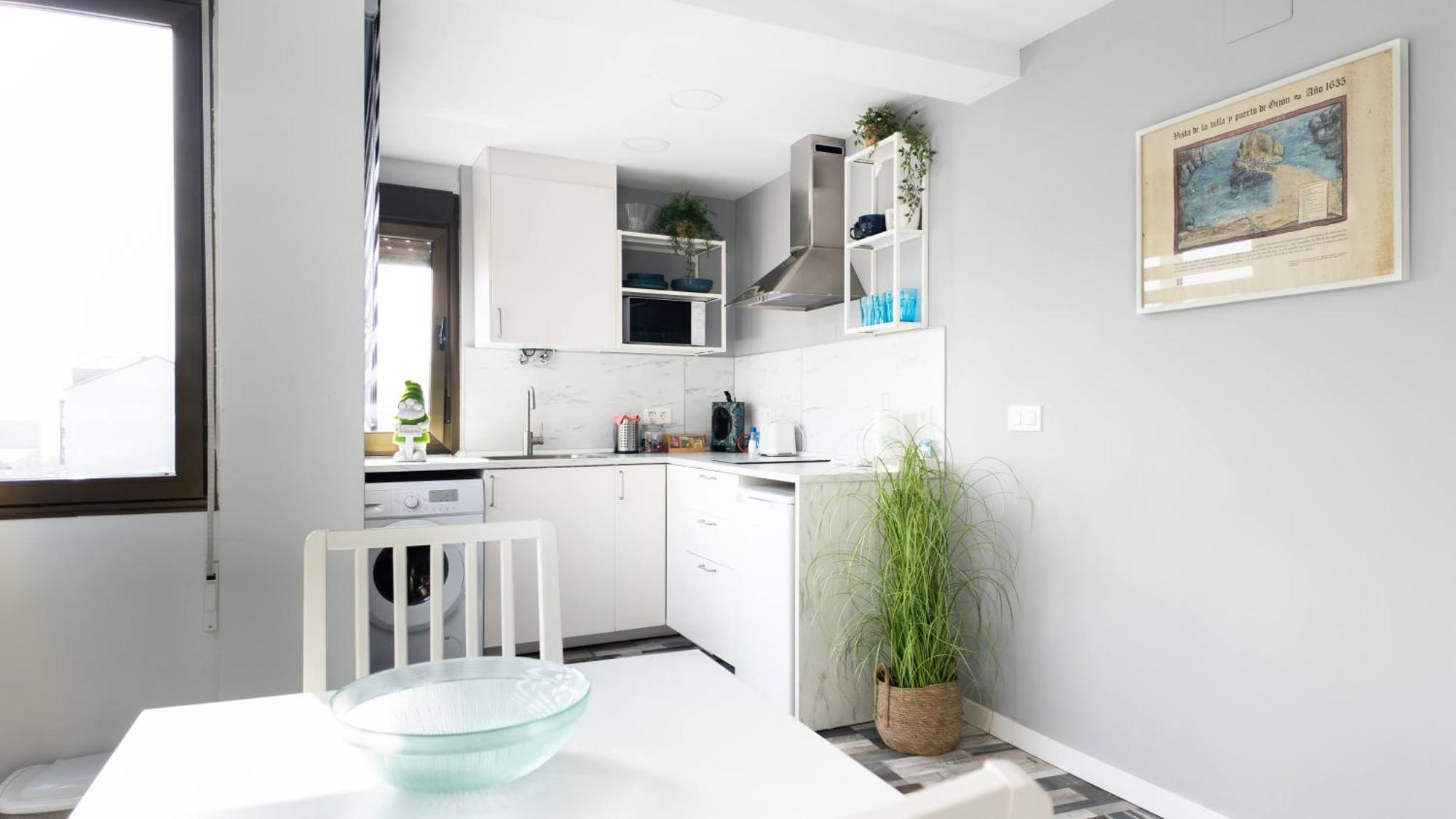 Loft en Gijón - Cimavilla con vistas al cerro Exterior foto